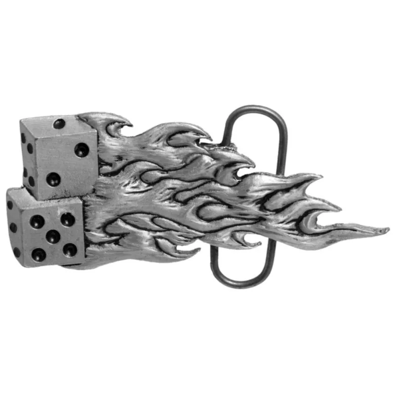 Flaming Dice Belt Buckle sold by Old Glory