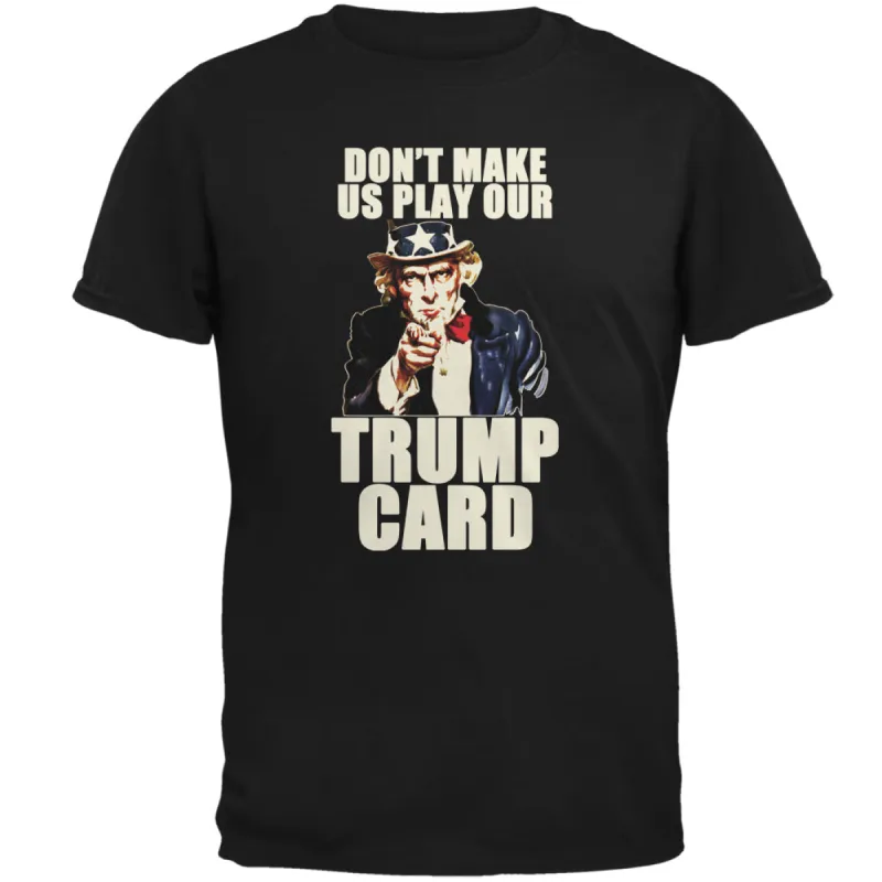 Election 2020 Uncle Sam President Trump Card Mens T Shirt sold by Old Glory