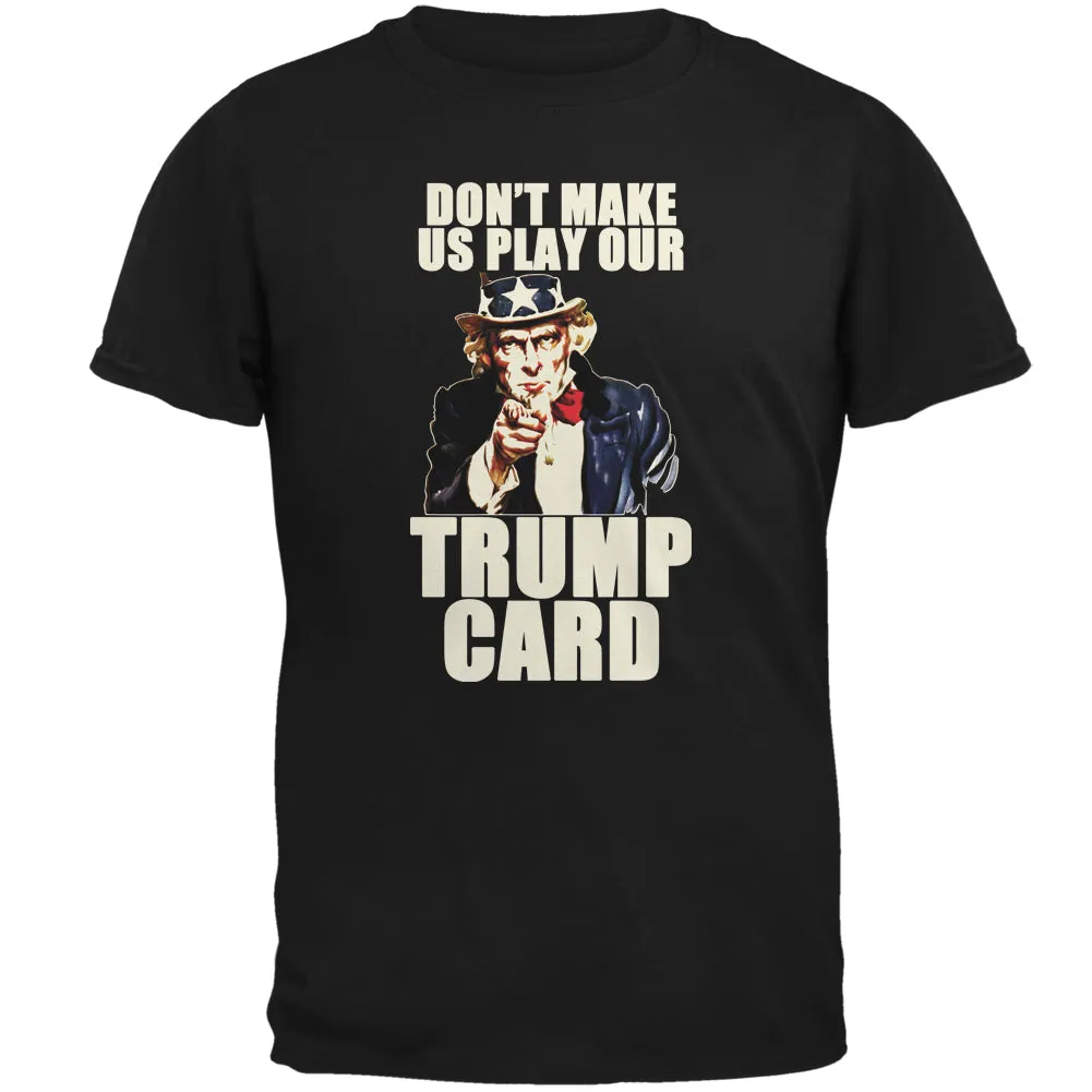 Election 2020 Uncle Sam President Trump Card Mens T Shirt sold by Old Glory