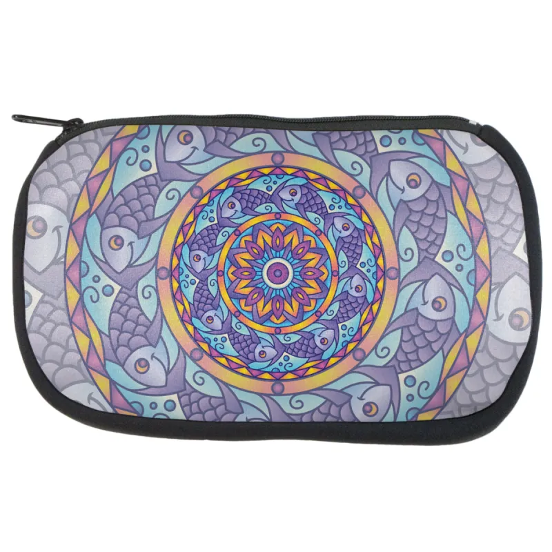 Mandala Trippy Stained Glass Fish Makeup Bag sold by Old Glory