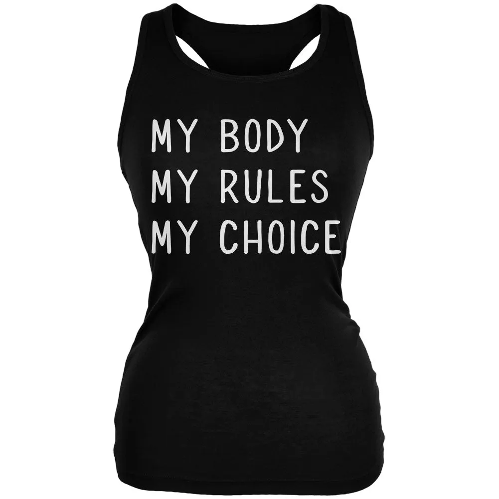 Feminism My Body My Rules My Choice Juniors Soft Tank Top sold by Old Glory