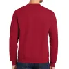 Flying Santa Sleigh Ugly Christmas Sweater Red Mens Crewneck Sweatshirt with Santa Hat sold by Old Glory