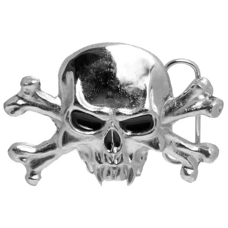 Dracula Skull Chrome Belt Buckle sold by Old Glory