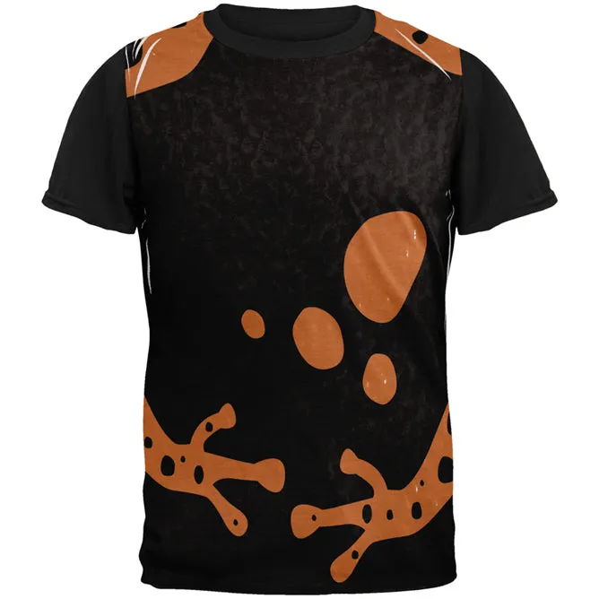 Orange Banded Poison Dart Frog Costume All Over Mens Black Back T Shirt sold by Old Glory