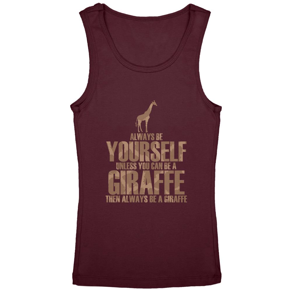 Always Be Yourself Giraffe Youth Girls Tank Top sold by Old Glory