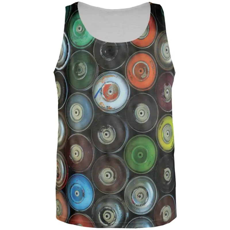 Spray Cans All Over Adult Tank Top sold by Old Glory