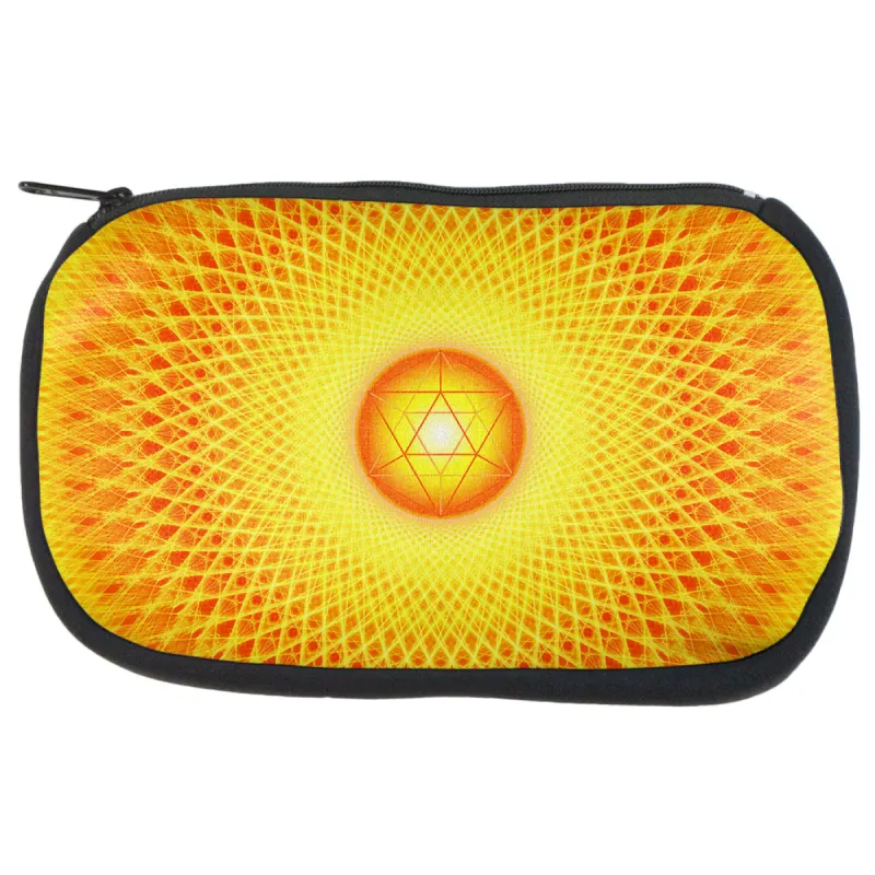d20 Icosahedron Fire Mandala Makeup Bag sold by Old Glory