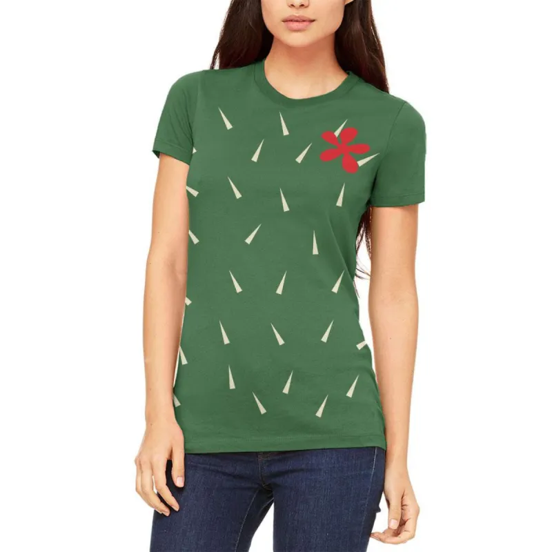 Halloween Cactus Costume Juniors Soft T Shirt sold by Old Glory