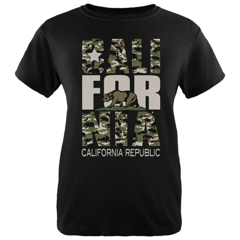 Camo Bear California Republic Oversize Womens T Shirt sold by Old Glory
