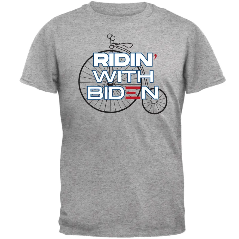 Election 2024 Ridin With Biden Vintage Bike Mens T Shirt sold by Old Glory
