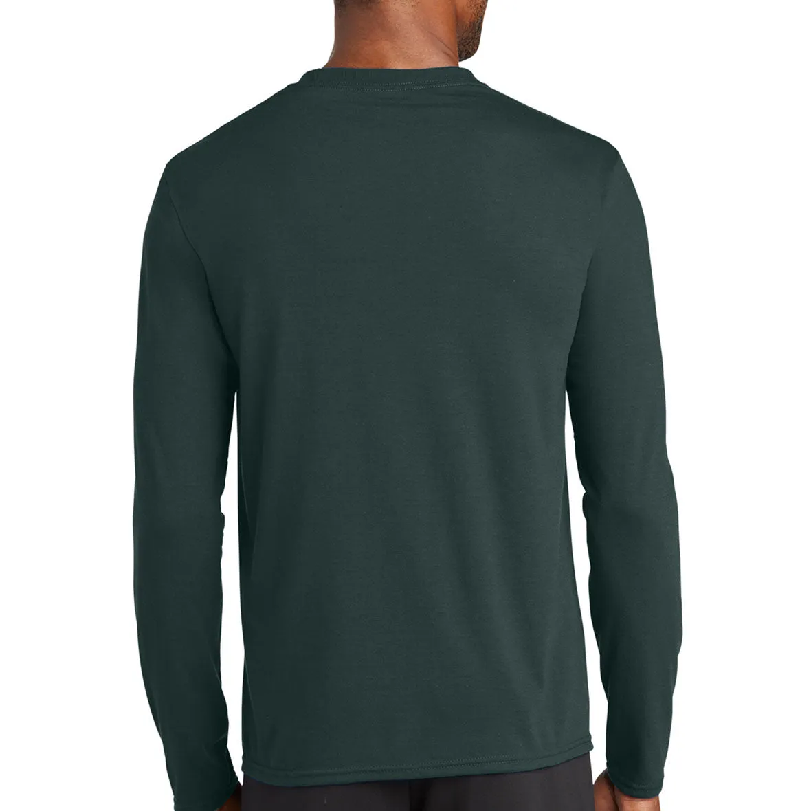 Sasquatch Ugly Christmas Sweater Green Mens Long Sleeve T Shirt with Santa Hat sold by Old Glory product image thumbnail 2