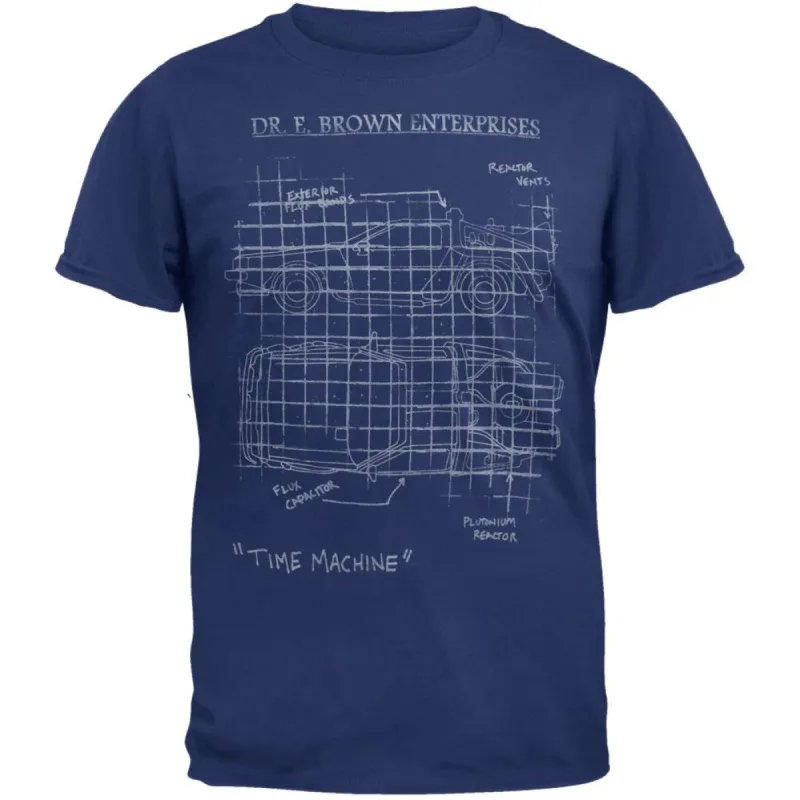 Back To The Future - Schematic Soft T-Shirt sold by Old Glory