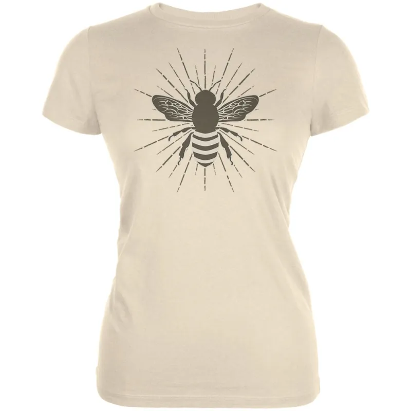 Bumble Bee Rays Cream Juniors Soft T-Shirt sold by Old Glory