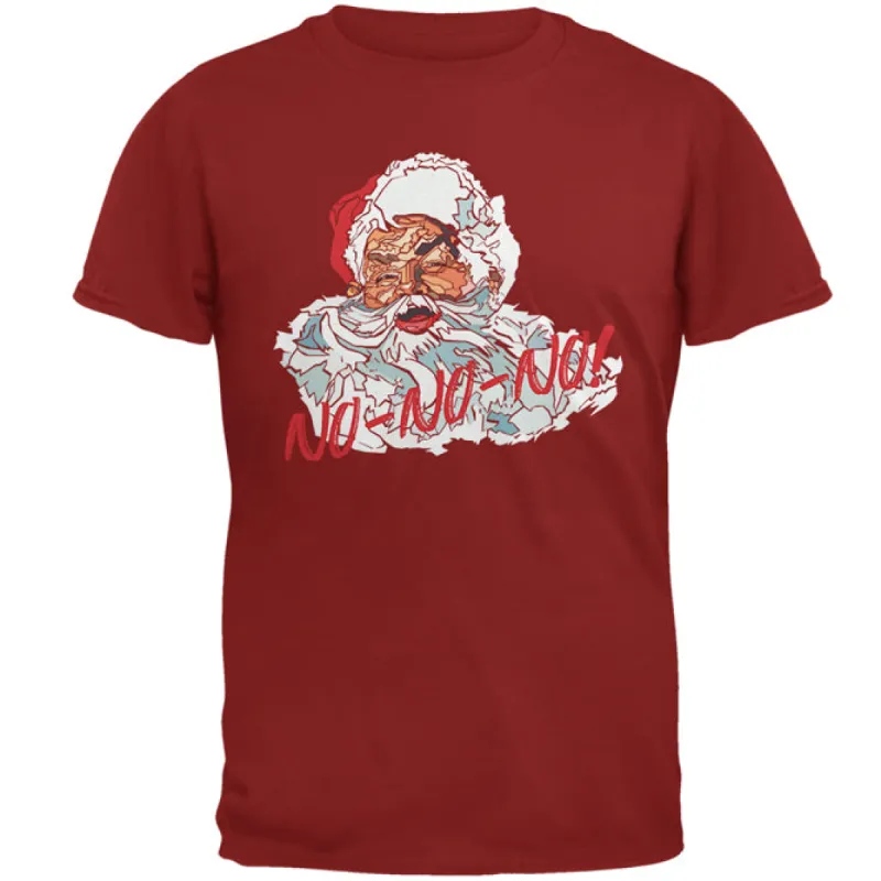 Christmas Santa Claus No No No Funny Mens T Shirt sold by Old Glory