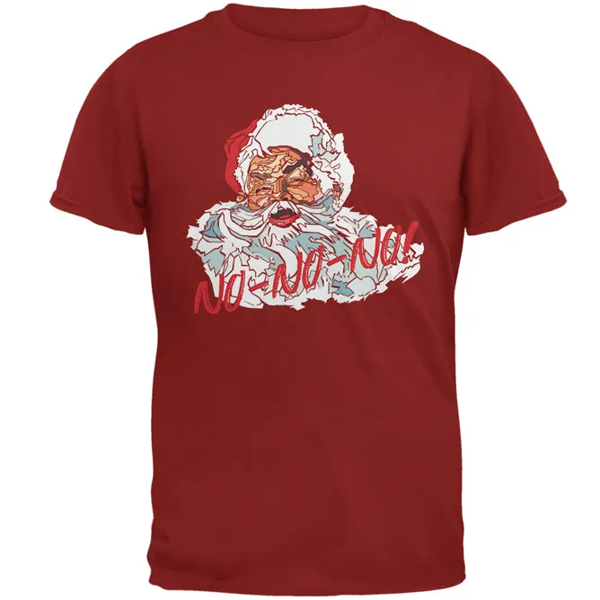Christmas Santa Claus No No No Funny Mens T Shirt sold by Old Glory