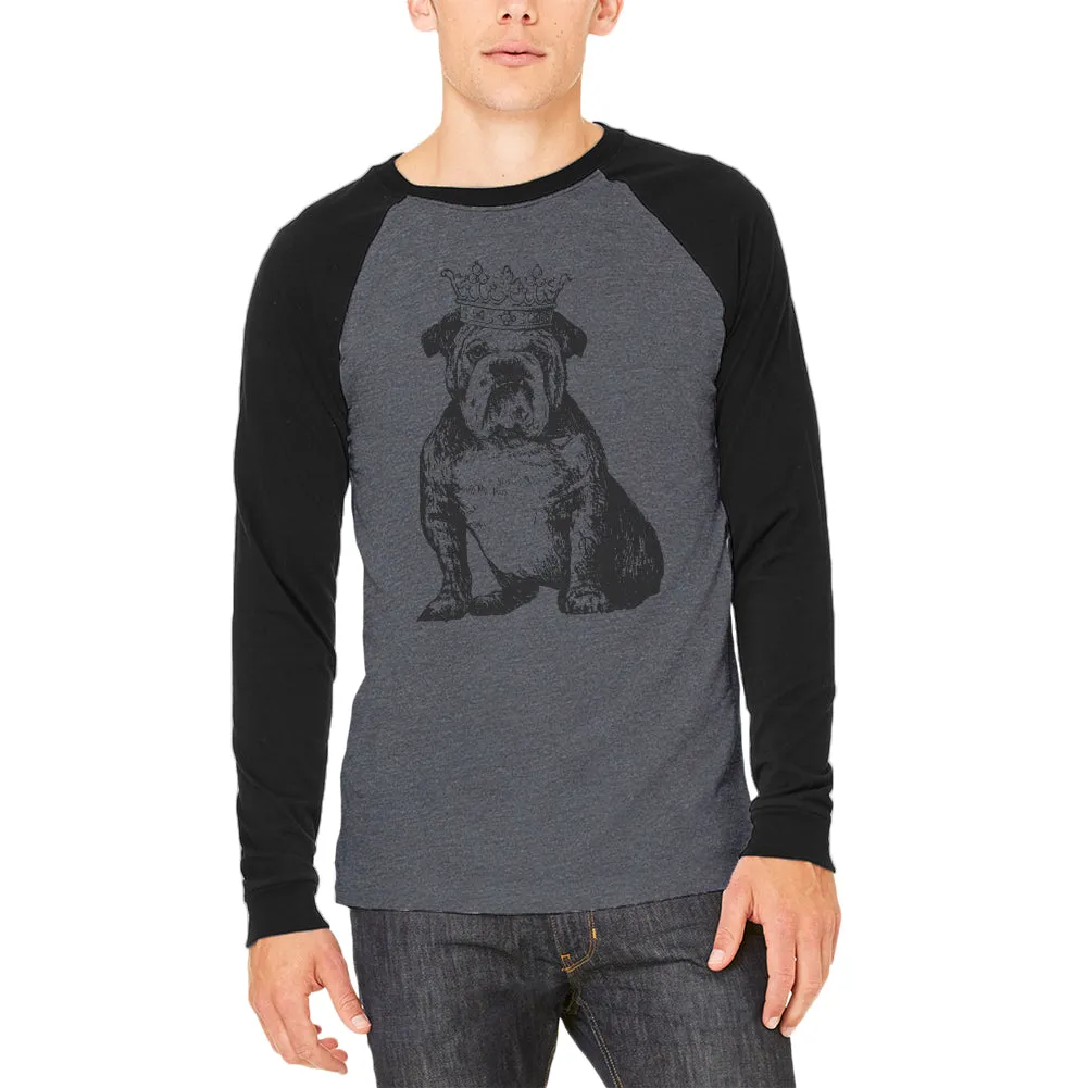Bulldog Crown Mens Long Sleeve Raglan T Shirt sold by Old Glory