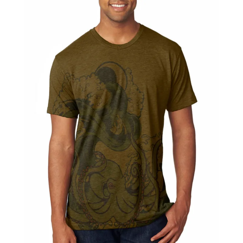 The Octopus Breathes Salty Men's Soft T-Shirt sold by Old Glory