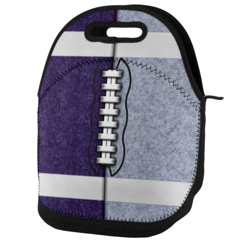 Fantasy Football Team Navy and Light Blue Lunch Tote Bag sold by Old Glory