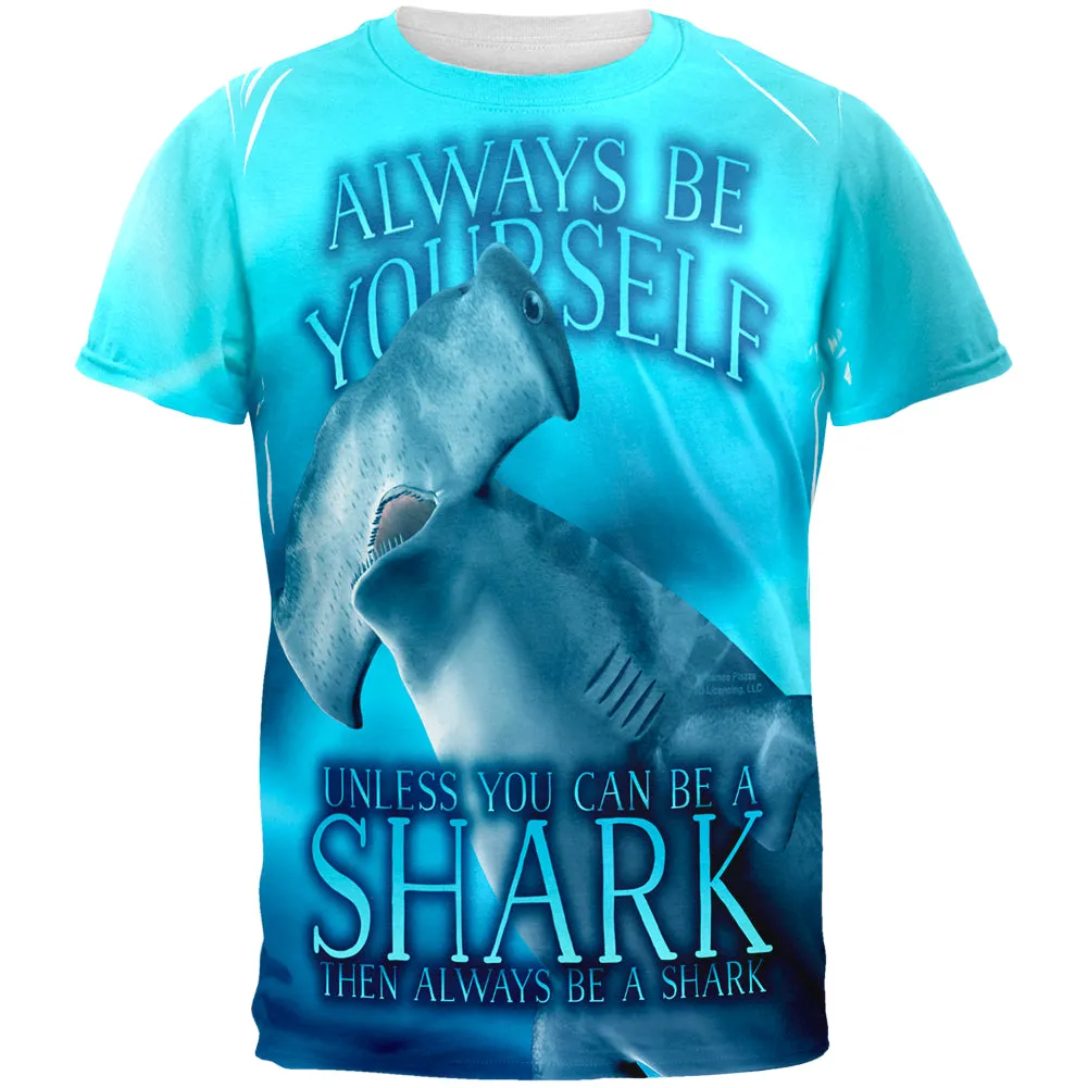 Always Be Yourself Unless Hammerhead Shark All Over Mens T Shirt sold by Old Glory