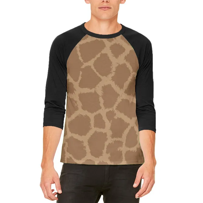 Halloween Giraffe Pattern Costume Mens Raglan T Shirt sold by Old Glory