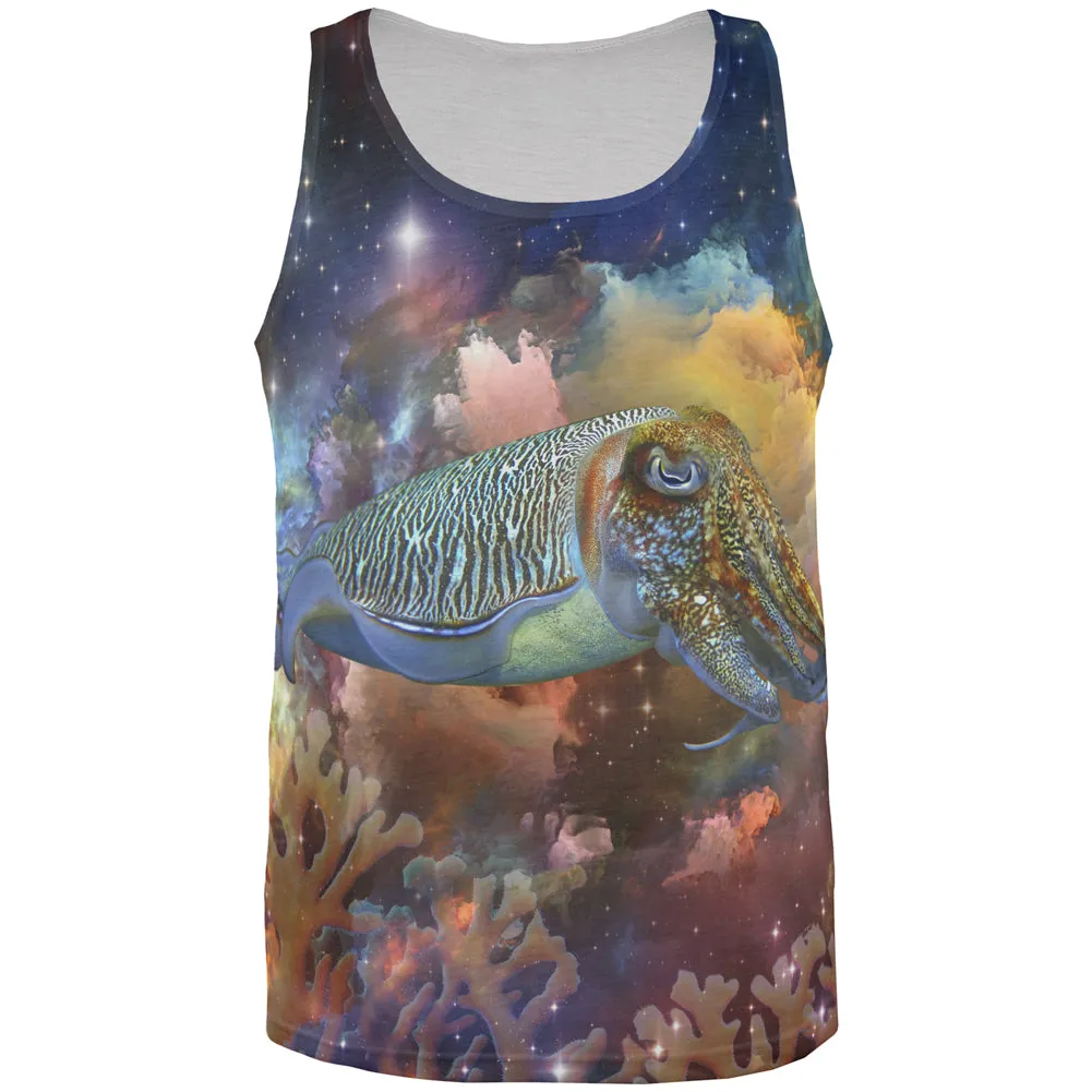 Cuttlefish In Space All Over Mens Tank Top sold by Old Glory