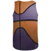 Championship Basketball Orange & Purple All Over Mens Tank Top sold by Old Glory