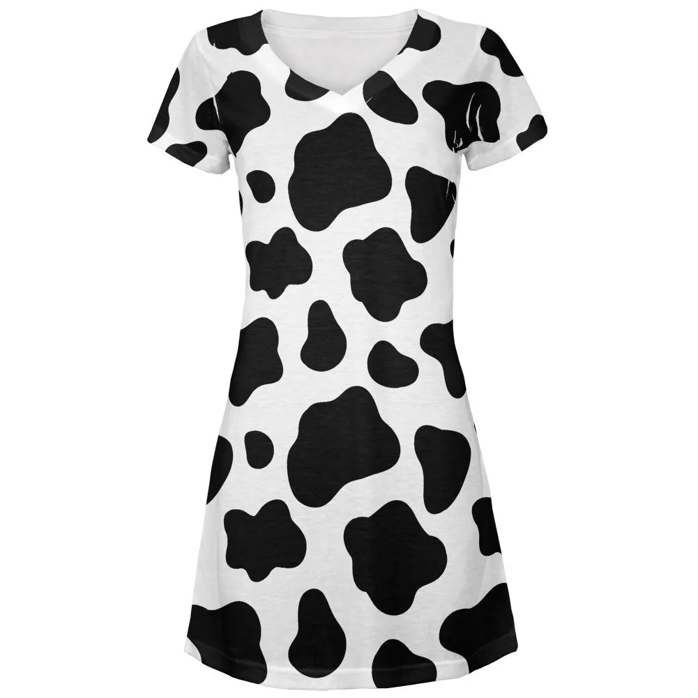 Cow Pattern Costume All Over Juniors V-Neck Dress sold by Old Glory product image thumbnail 2