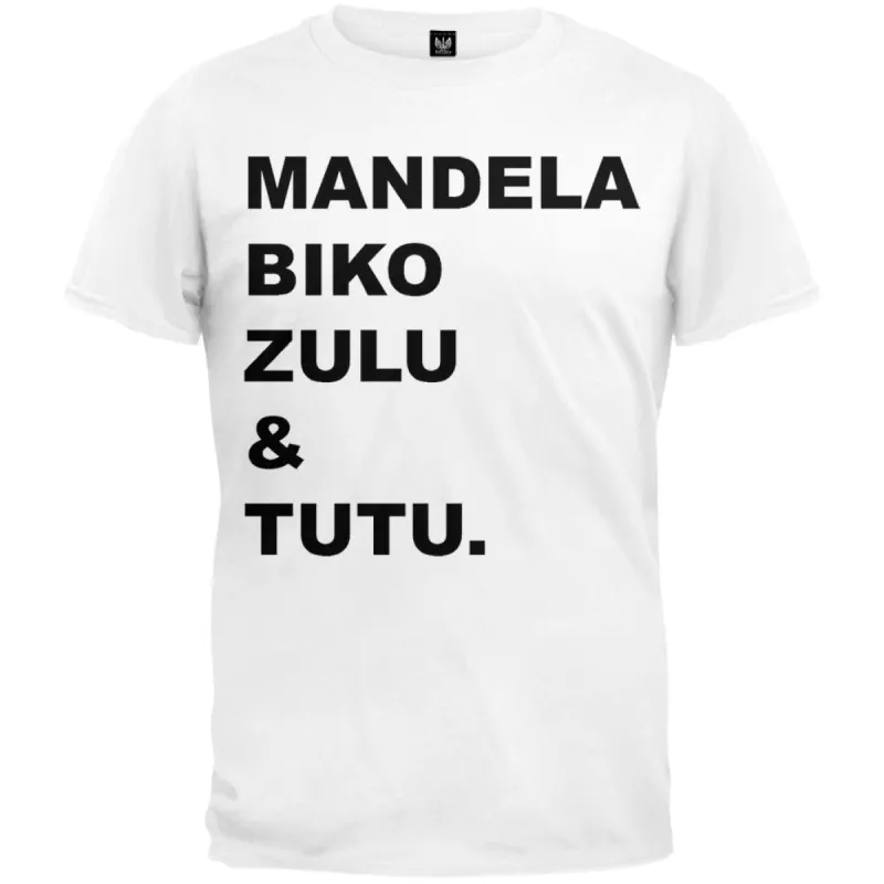 Mandela Biko Zulu Tutu T-Shirt sold by Old Glory