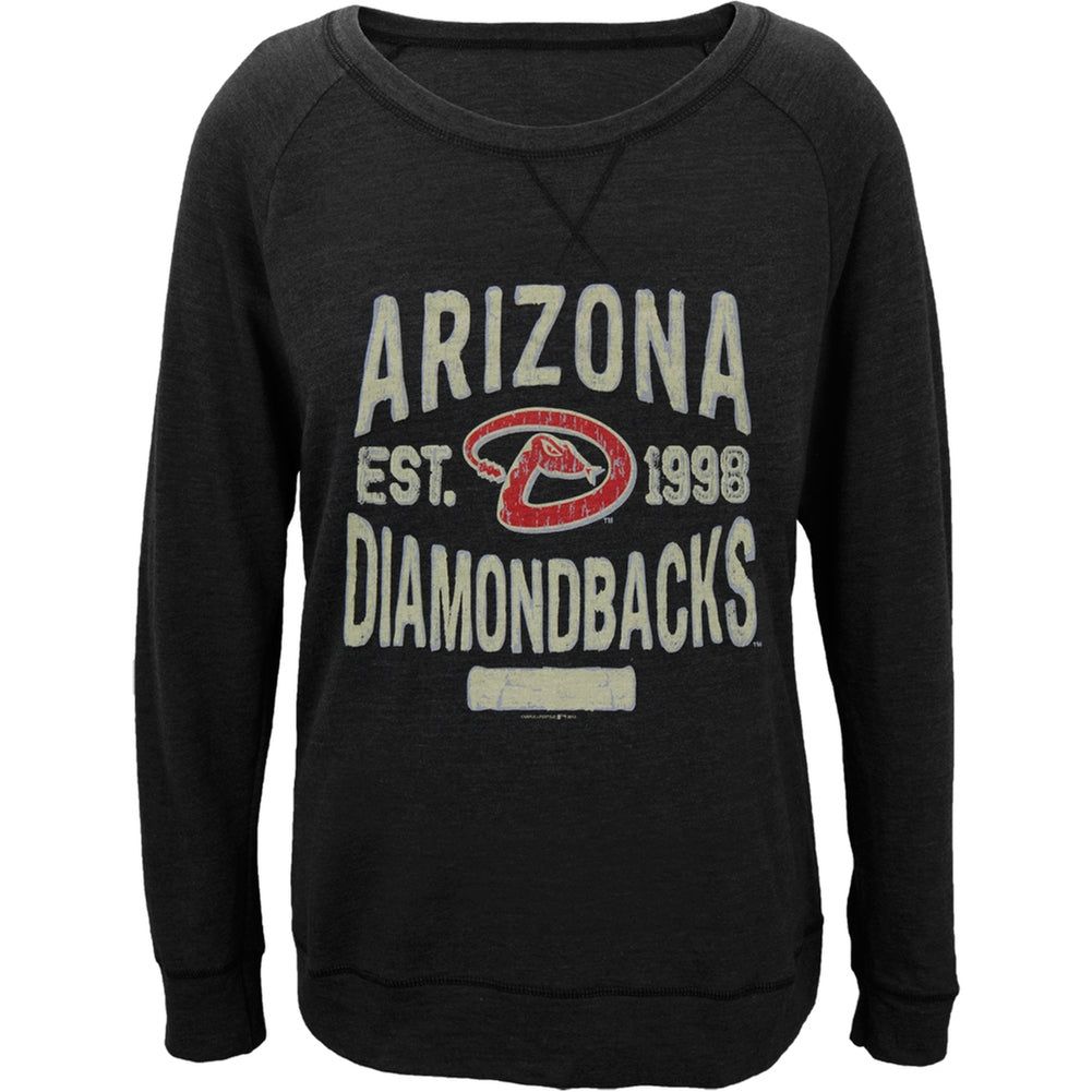 Arizona Diamondbacks - Distressed Logo Juniors Wide-Neck Long Sleeve T-Shirt sold by Old Glory