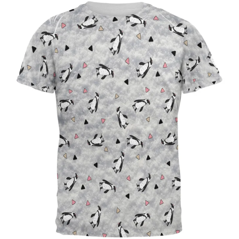 Retro Penguin Pattern All Over Mens T Shirt sold by Old Glory