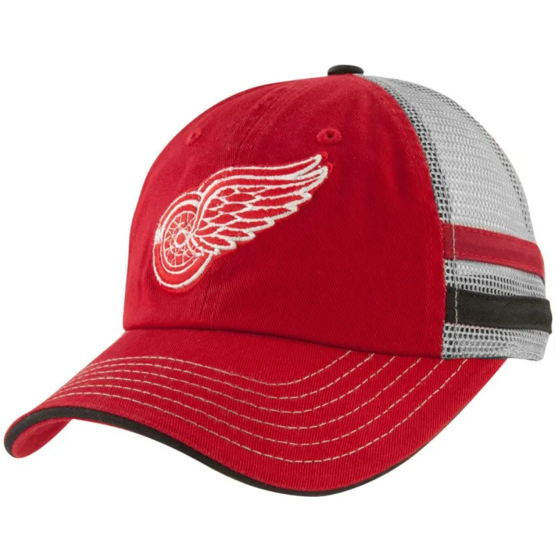 Detroit Red Wings - Logo Foundry Grey Adult Adjustable Baseball Cap sold by Old Glory
