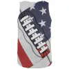 4th of July American Flag Patriot Football All Over Mens Tank Top sold by Old Glory