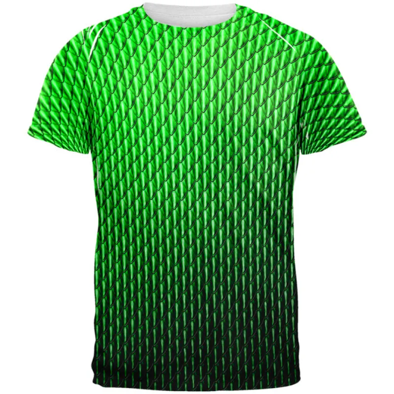 Halloween Green Earth Dragon Scales Costume All Over Mens T Shirt sold by Old Glory