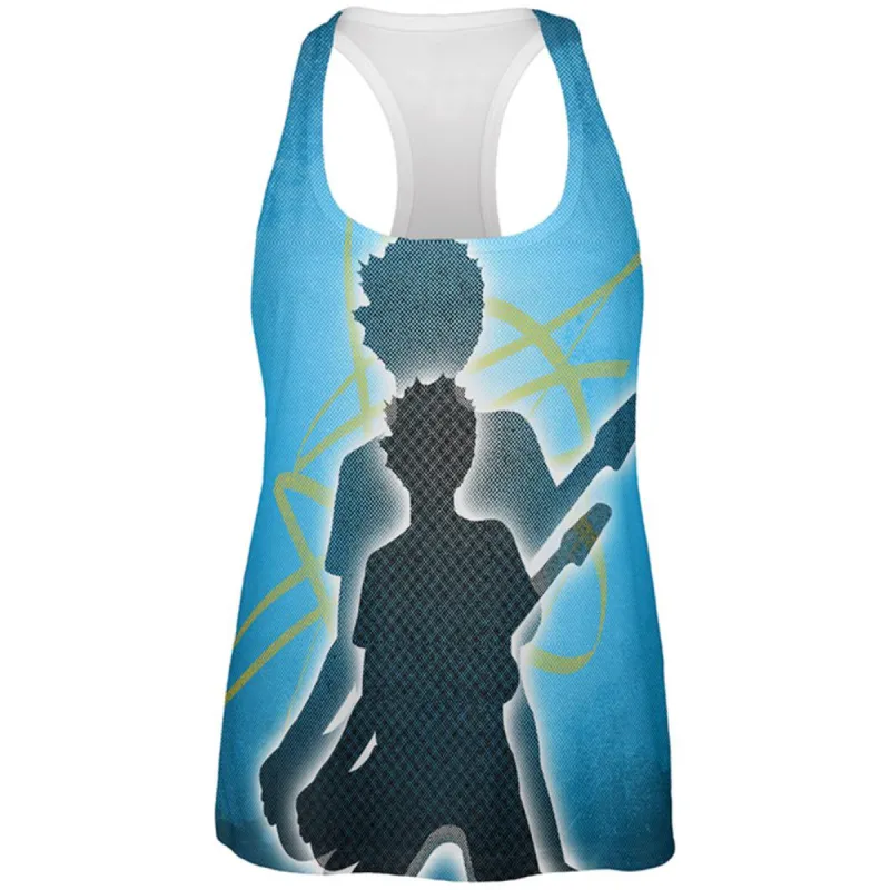 Next Guitar Rock Idol All Over Womens Work Out Tank Top sold by Old Glory
