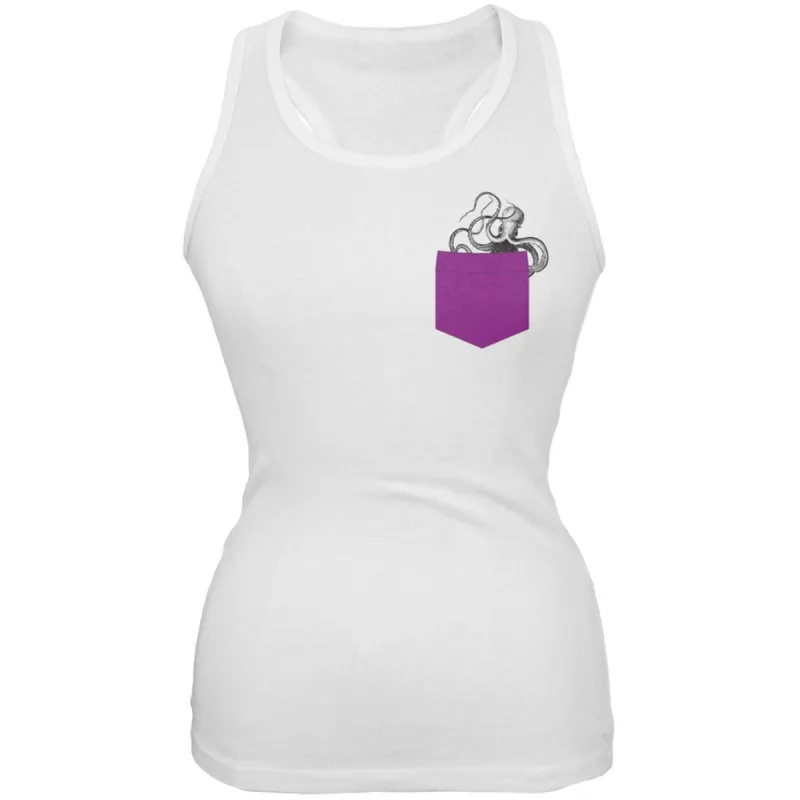 Faux Pocket Women's Octopus Tank Top sold by Old Glory