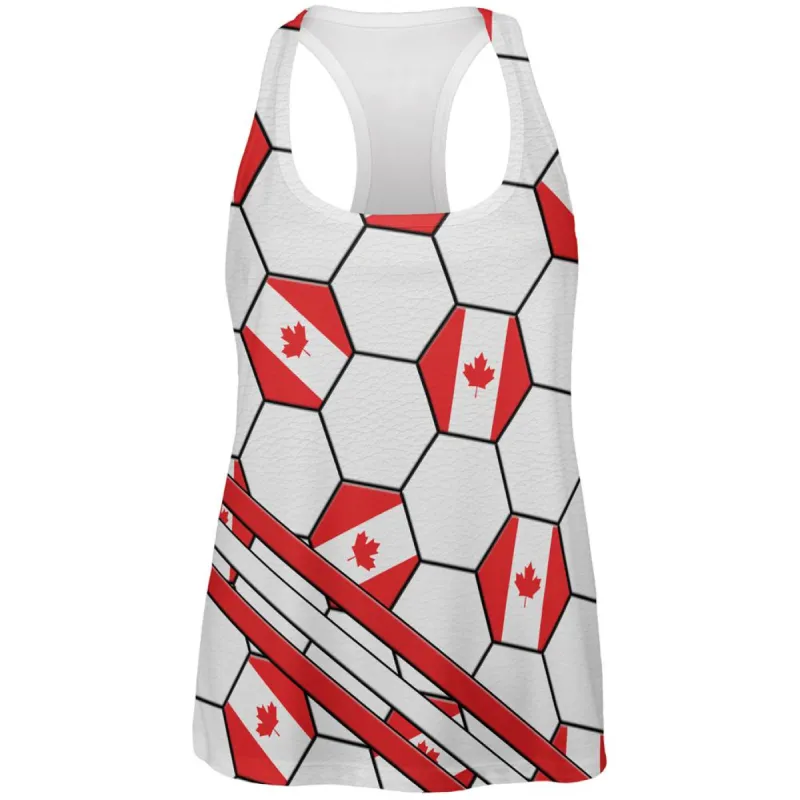 World Cup Canada Soccer Ball All Over Womens Work Out Tank Top sold by Old Glory