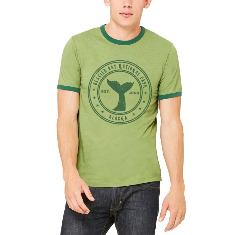 Glacier Bay National Park Vintage Mens Ringer T Shirt sold by Old Glory