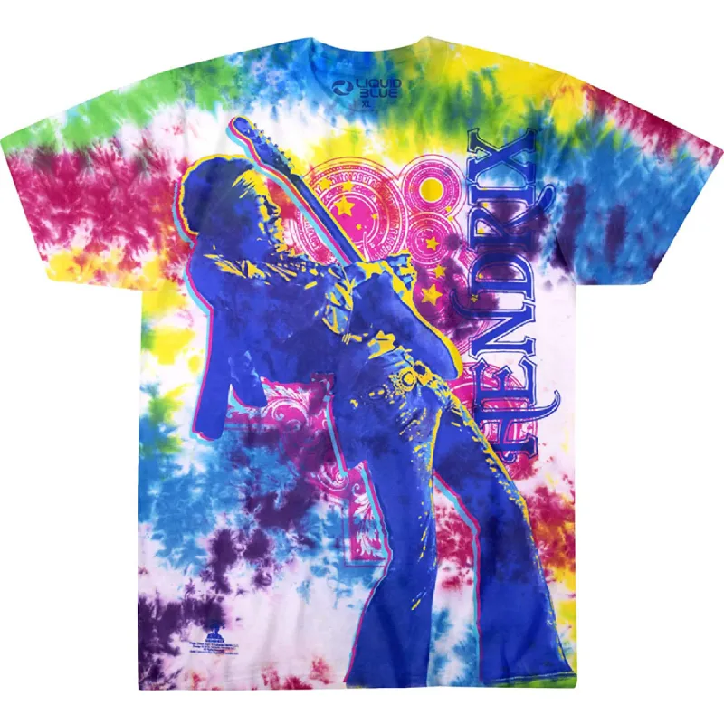 Jimi Hendrix - Electric Lady Tie Dye Mens T Shirt sold by Old Glory