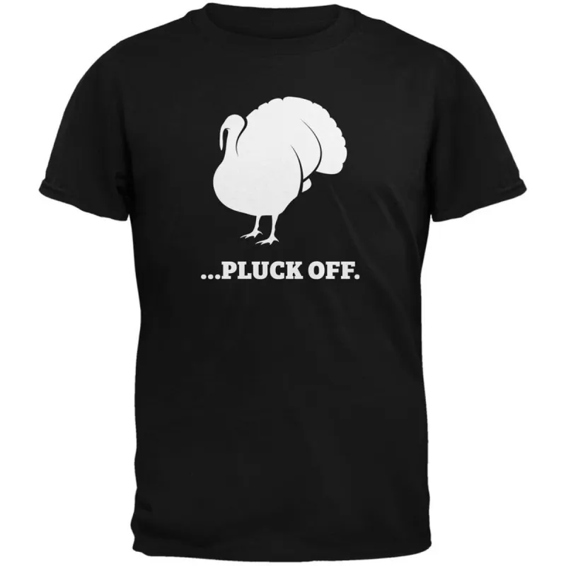Funny Turkey Pluck Off Brown Adult T-Shirt sold by Old Glory