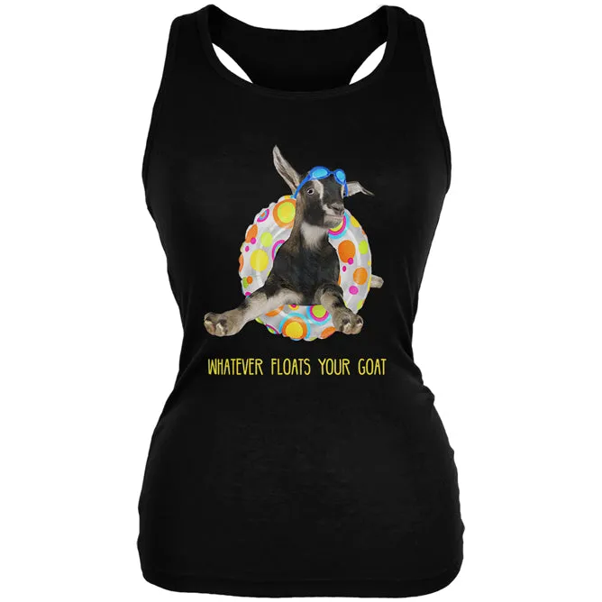 Whatever Floats your Goat Boat Juniors Soft Tank Top sold by Old Glory