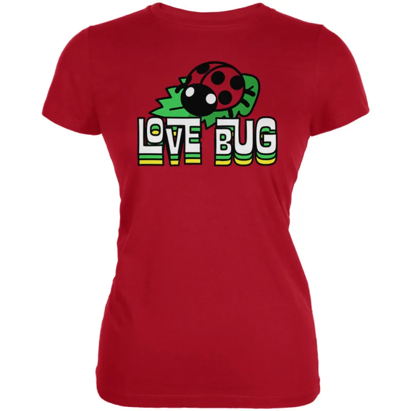 Love Bug Ladybug Retro 70s Juniors Soft T Shirt sold by Old Glory