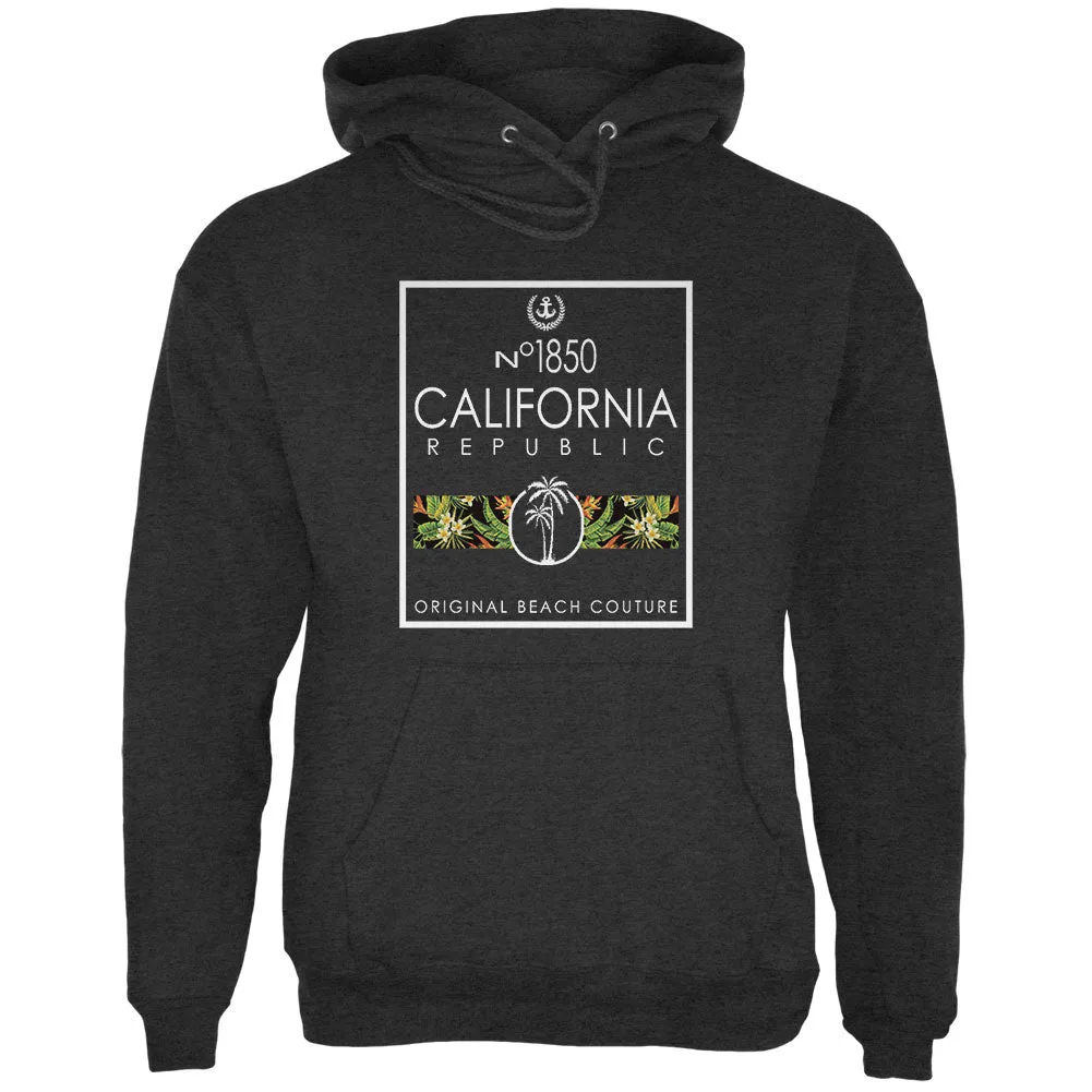 Floral Palm Tree Beach Couture California Republic Mens Hoodie sold by Old Glory