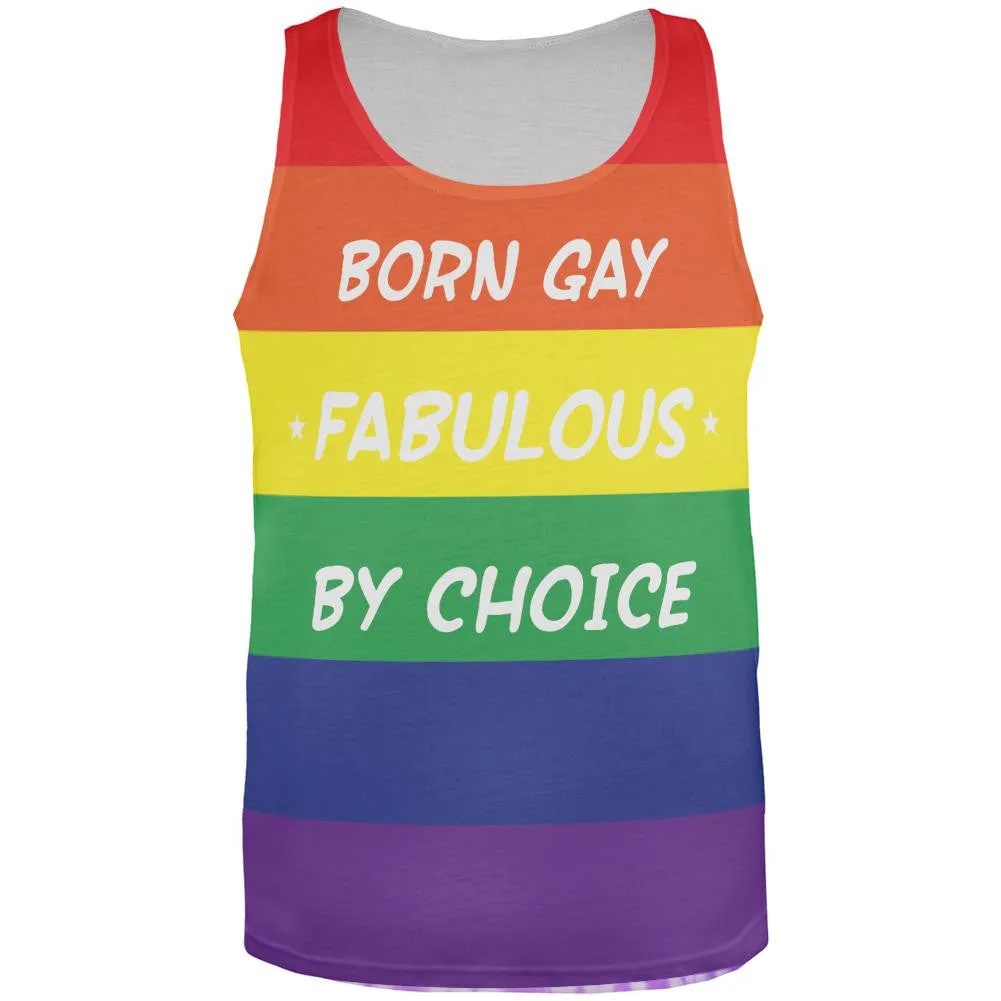 Gay Pride LGBT All Over Adult Tank Top sold by Old Glory