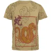 Chinese New Year Snake All Over Tan Adult T-Shirt sold by Old Glory