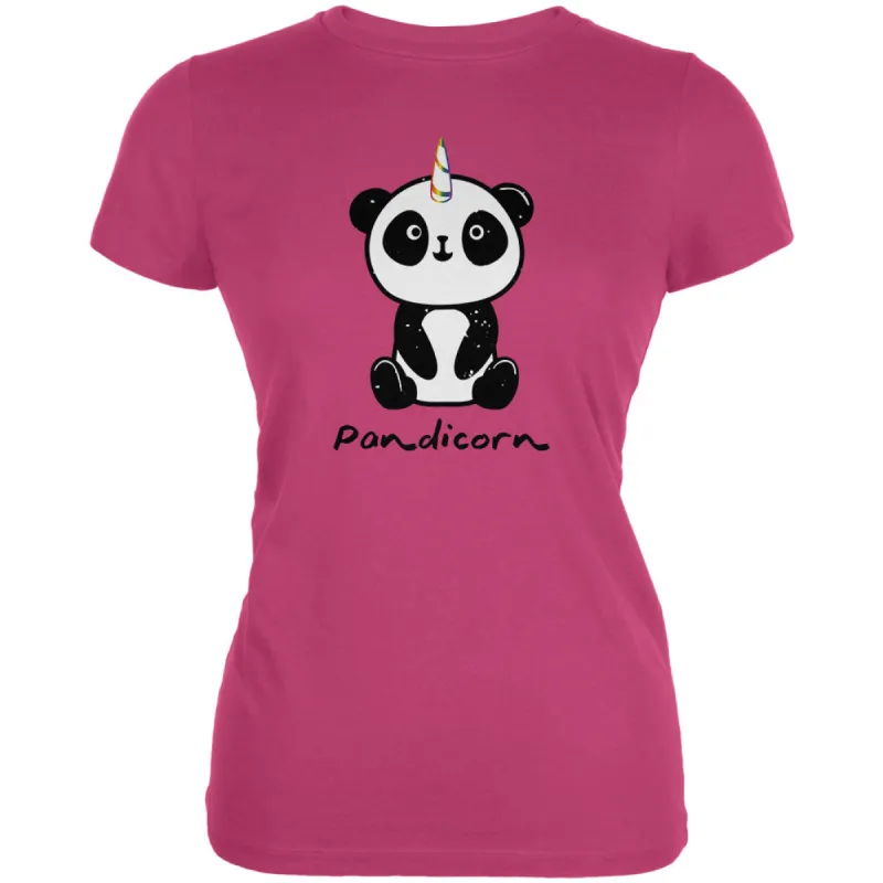 Pandicorn Panda Unicorn Juniors Soft T Shirt sold by Old Glory
