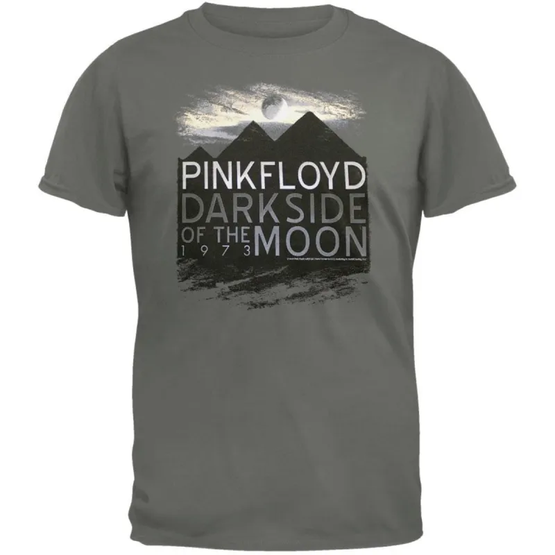 Pink Floyd - Dark Side Pyramids Soft Grey T-Shirt made by Pink Floyd