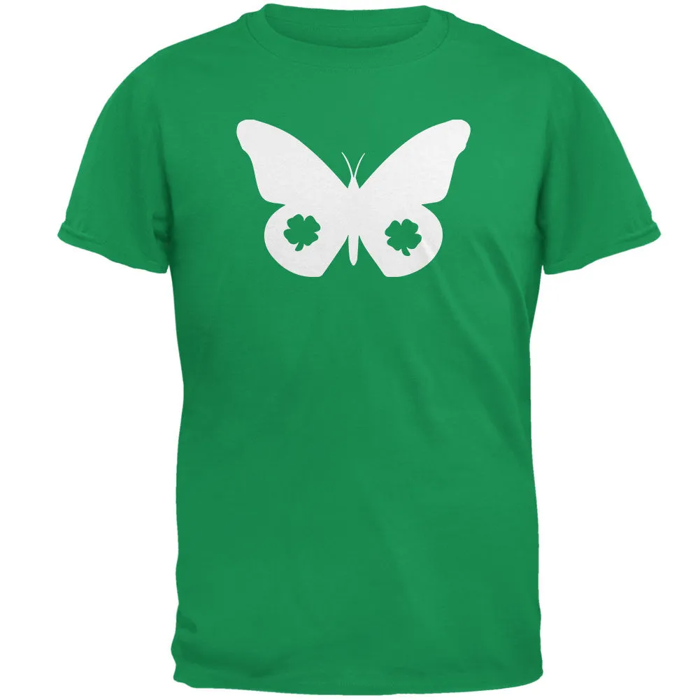 St. Patrick's Day Silhouette Butterfly Mens T Shirt sold by Old Glory