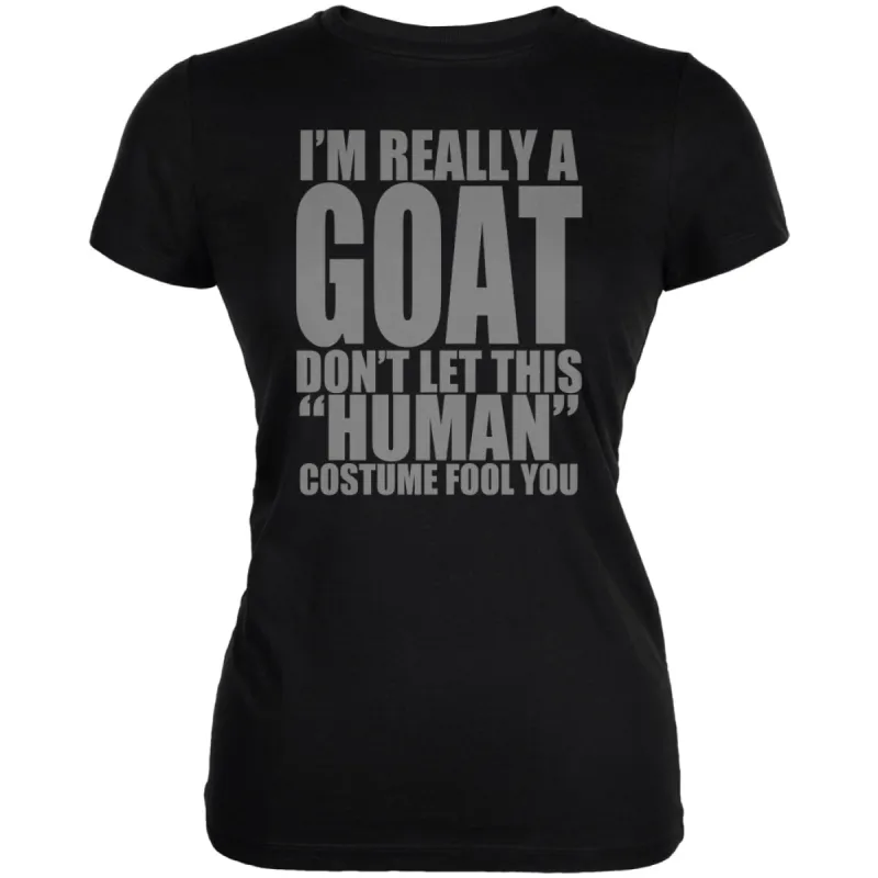 Halloween Human Goat Costume Juniors Soft T Shirt sold by Old Glory