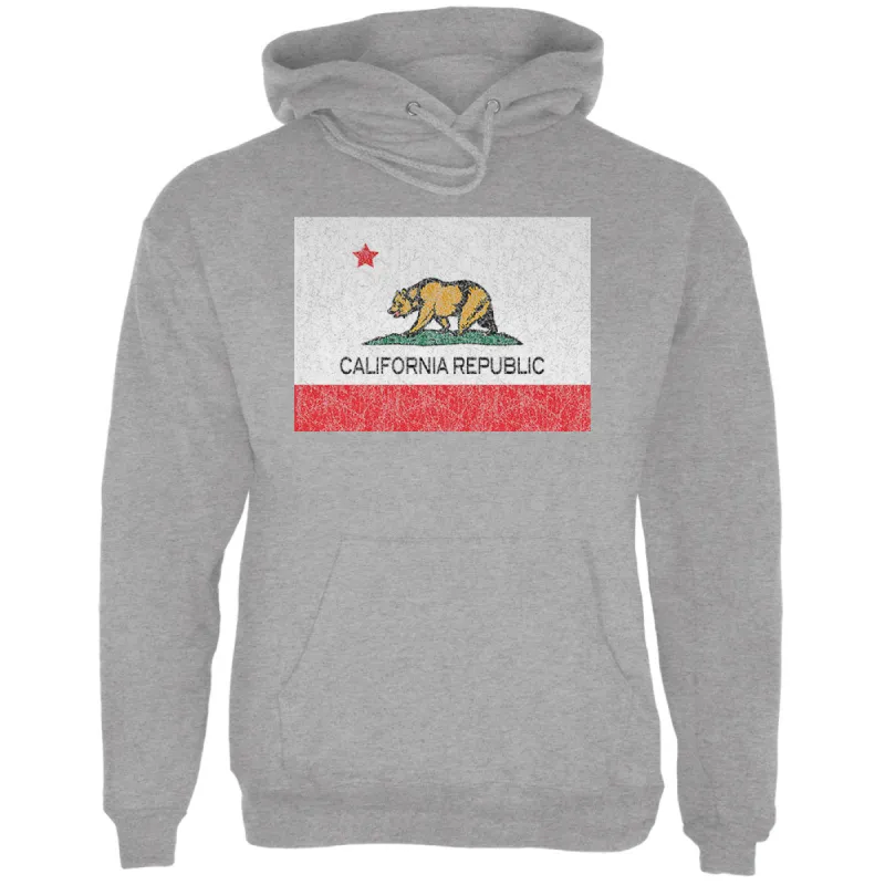 California Republic Bear Mens Hoodie sold by Old Glory