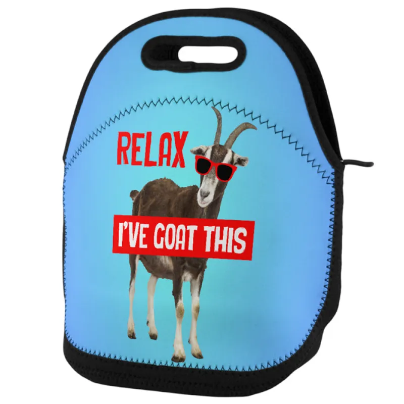 Relax I've Goat Got This Lunch Tote Bag sold by Old Glory
